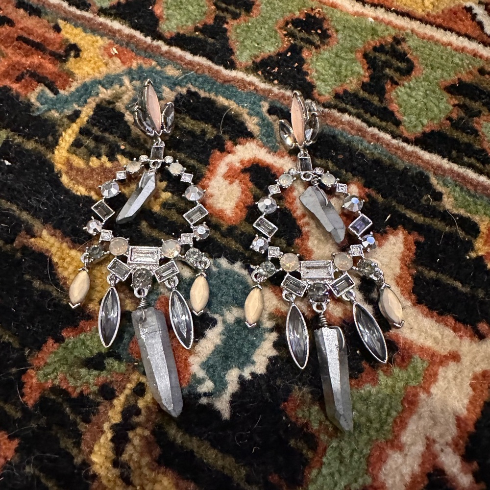 Stone Chandelier Earrings